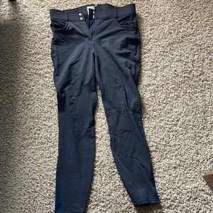 Gray/blue knee patch breeches